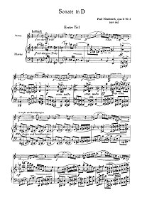 Hindemith - Violin Sonata E-dur op.11 N2 - Piano part - first page