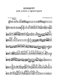 Viola part - First  page