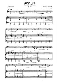 Hummel - Sonatine for violin and piano op.35a - Piano part - first page