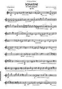 Hummel - Sonatine for violin and piano op.35a - Violin part - first page