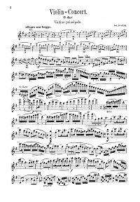 Joachim - Violin Concerto G-dur - Instrument part - first page