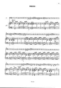 Janacek - Presto for cello and piano - Piano part - first page