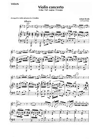 Benda - Violin Concerto G major - Piano part - first page