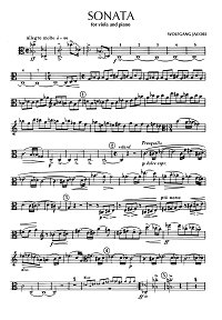 Jacobi Wolfgang - Viola sonata - Viola part - first page