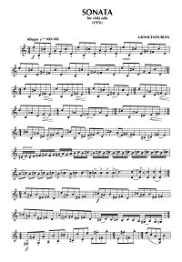 Khachaturian - Sonata for viola solo (1976) - Instrument part - first page