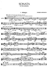 Koechlin - Viola sonata op.53 - Viola part - first page