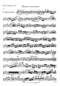 Kreutzer - Violin Concerto N17 - Instrument part - First page
