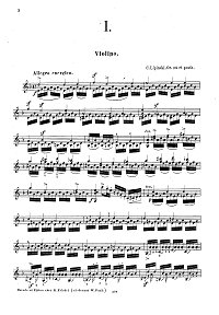 Lipinski - Two impromptu for violin op.34 posth - Instrument part - First page