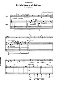 Lutoslawski -Recetativo and Arioso for violin - Piano part - first page