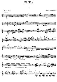 Lutoslawski - Partita for violin and piano - Violin part - first page