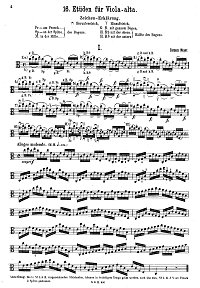 Meyer - 16 studies for viola - Instrument part - first page