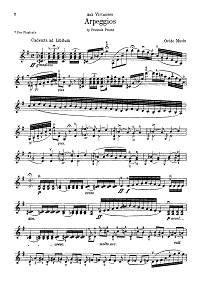 Mousine - Virtuoso arpeggios for violin solo - Instrument part - first page