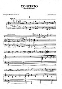 Machavariani - Violin Concerto - Piano part - first page