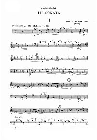 Martinu - Cello Sonata N3 (1952) - Instrument part - first page