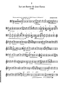 Nin - 4 PIeces for cello and piano - Cello part - first page