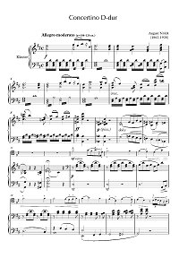 Nolck - Concertino for cello D major - Piano part - first page