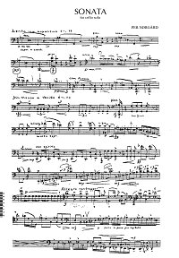 Norgard - Sonata for cello solo - Cello part - first page