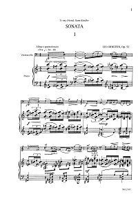 Ornstein - Cello Sonata N1 op.52 - Piano part - first page