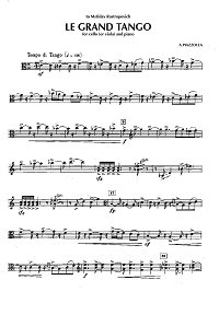 Piazzolla - Le Grand tango for viola and piano - Instrument part - first page