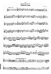 Piazzolla - Nightclub 1960 for violin and piano  - Violin part - first page