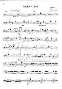 Piazzolla - Butcher's death for cello - Instrument part - First page