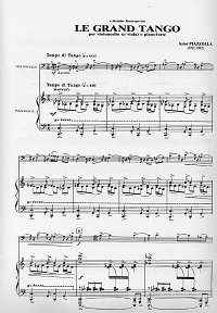 Piazzolla - Le Grand Tango for cello - Piano part - First page