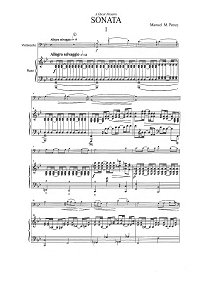 Ponce - Cello sonata - Piano part - first page