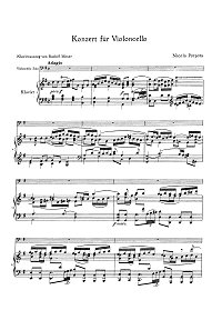 Porpora - Cello Concerto - Piano part - first page