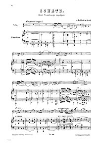 Rubinstehn - Violin sonata N.2 Op.19 - Piano part - first page