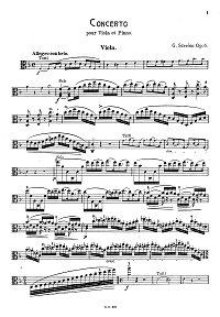 Szeremi - Viola concerto op.6 - Instrument part - first page