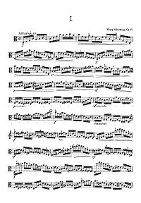 Schloming - 24 studies for viola op.15 - Instrument part - first page