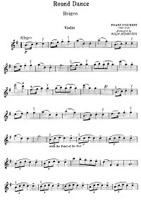 Schubert - Roundelay for violin - Instrument part - First page