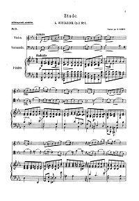 Scriabin - Cello Etude op. 2 N1 - Piano part - first page