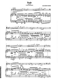 Scriabin - Etudes for cello and piano - Piano part - first page