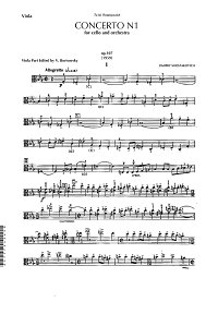 Shostakovich - Viola concerto (Borisovsky) - Viola part - first page