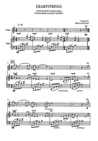 Song From A Secret Garden - Heart Strings for violin and piano - Piano part - First page