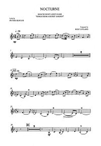 Song From A Secret Garden - Nocture for violin and piano - Instrument part - First page