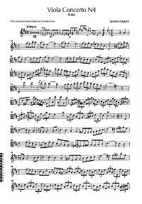 Stamitz Anton - Viola concerto N4 D-dur - Viola part - first page
