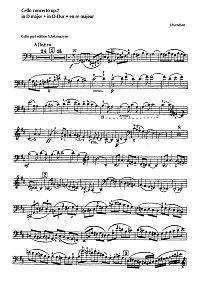 Svendsen - Cello concerto op.7 in D - Instrument part - first page