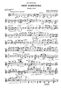 Sczymanowski - Song for violin op.58 N9 - Instrument part - First page