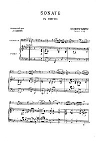 Tartini - Cello sonata - Piano part - first page