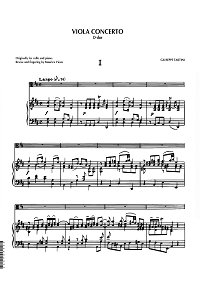Tartini - Viola concerto D-dur - Piano part - first page