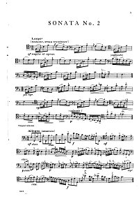 Vivaldi - Cello sonata N2 F-dur - Instrument part - first page