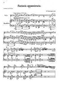 Vieuxtemps - Fantasy Apassionata for violin op.35 - Piano part - first page