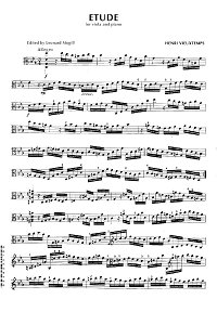 Vieuxtemps - Etude for viola and piano - Viola part - first page