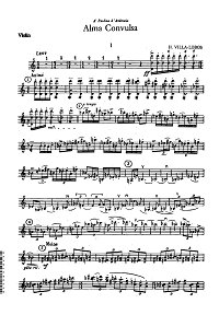 Vila-Lobos - Fantasia de movimento mixtos for violin - Violin part - first page