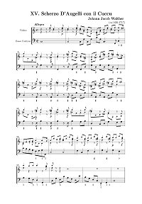 Walter - Scherzo for violin - Instrument part - First page
