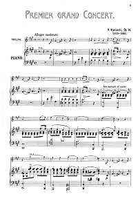 Wieniawski - Violin concerto N1 Op.14 - Piano part - first page