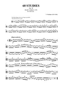 Wohlfahrt - 60 Studies op.45 (Book 1) - Instrument part - first page