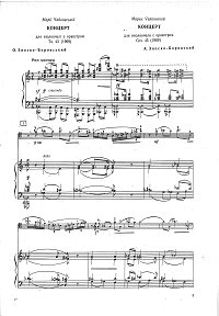Znosko - Borovsky - Cello concerto op.43 - Piano part - first page
